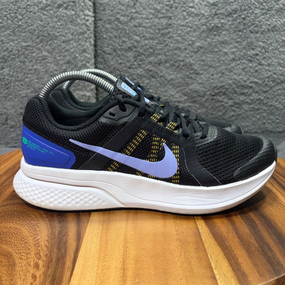 Nike Run Swift 2 Womens Running Shoes Black Lavender Blue CU3528-002 Size 8.5